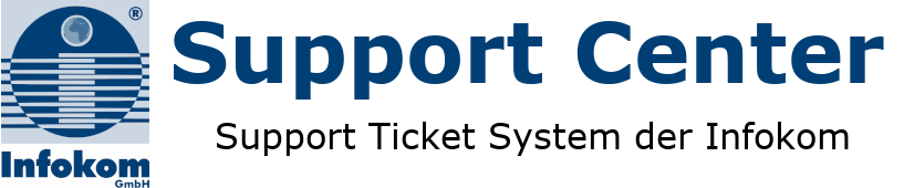Supportanfrage bei der Infokom